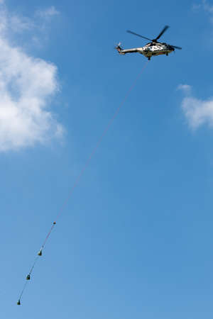 Payerne, Switzerland - September 5, 2014: Swiss Air Force Aerospatiale AS332 (TH89) military utility...