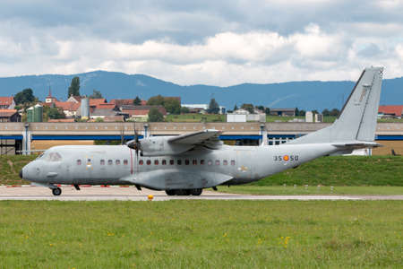 Payerne, Switzerland - September 1, 2014: Spanish Air Force (Ejercito del Aire) CASA C-295M twin...