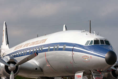 Payerne, Switzerland - September 3, 2014: Breitling Lockheed L-1049F Super Constellation â€œStar...