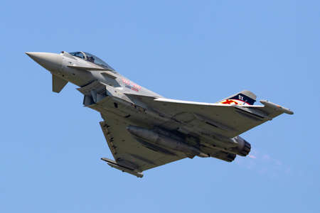 Payerne, Switzerland - September 5, 2014: Royal Air Force (RAF) Eurofighter EF-2000 Typhoon FGR.4...
