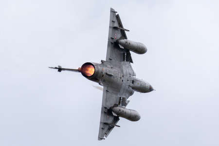 Payerne, Switzerland - August 31, 2014: French Air Force (Armee De LâAir) Dassault Mirage 2000N multirole fighter aircraft.のeditorial素材