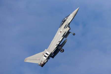 Payerne, Switzerland - September 7, 2014: Royal Air Force (RAF) Eurofighter EF-2000 Typhoon FGR4...