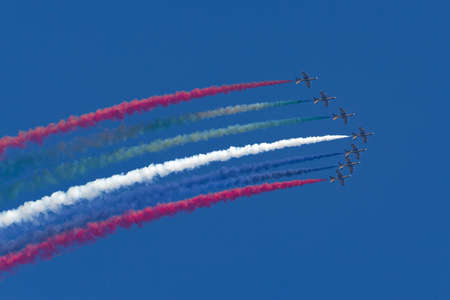 Payerne, Switzerland - September 6, 2014: Al Fursan Aerobatic team from the United Arab Emirates Air...