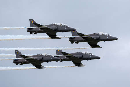 Payerne, Switzerland - August 31, 2014: Finnish Air Force British Aerospace Hawk Mk 51 jet trainer...
