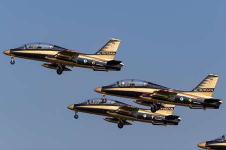 Payerne, Switzerland - September 6, 2014: Al Fursan Aerobatic team from the United Arab Emirates Air...