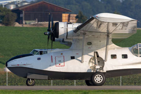 Payerne, Switzerland - September 6, 2014: Consolidated PBY-5A Catalina amphibious aircraft of World...