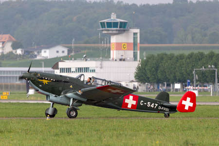 Payerne, Switzerland - September 4, 2014: Former Swiss Air Force EKW C-36 multipurpose aircraft...