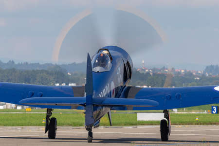 Payerne, Switzerland - September 8, 2014: Hawker Sea Fury FB.11 F-AZXJ in Royal Australian Navy...