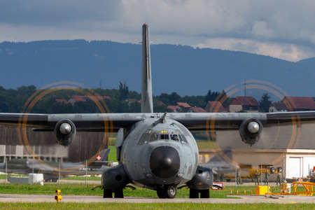 Payerne, Switzerland - September 1, 2014: French Air Force (Armee De Lâ€™Air) Transall C-160R...