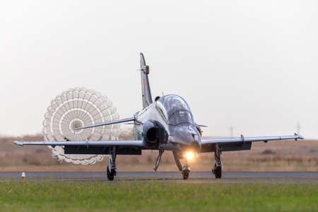 Avalon, Australia - February 28, 2015: Royal Australian Air Force (RAAF) BAE Hawk 127 aircraft...