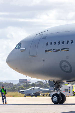 Avalon, Australia - March 1, 2015: Royal Australian Air Force (RAAF) Airbus KC-30A Multi Role Tanker...