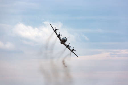Avalon, Australia - February 27, 2015: Royal Australian Air Force (RAAF) Lockheed AP-3C Orion Maritime Patrol and Anti Submarine Warfare Aircraft from RAAF Base Edinburgh.のeditorial素材