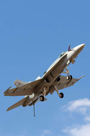 Avalon, Australia - February 28, 2015: Royal Australian Air Force (RAAF) McDonnell Douglas F/A-18A...