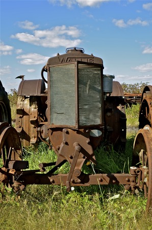 BARNESVILLE, MINNESOTA, June 15, 2016: The Wallis Tractor Company was formed in 1912 in Cleveland, Ohio and merged with  J.I. Case Plow Works in 1919.のeditorial素材