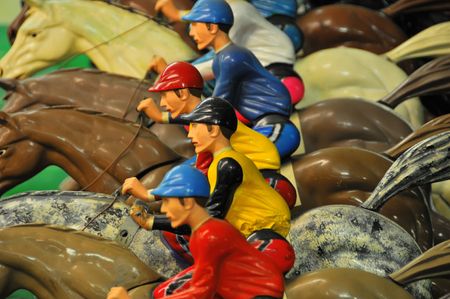 Horse Race at an Arcade #3の写真素材