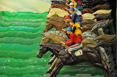 Horse Race at an Arcade #4の写真素材