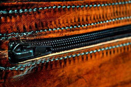 quality leather bag detail handmade in greece