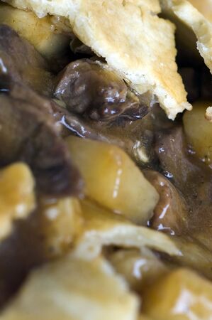 beef pot pie with vegetables potatoes and gravy
