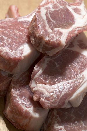 rib lamb chops meat prime cut bone inの写真素材