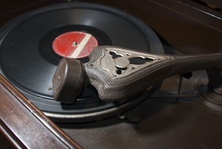 antique record music player vinyl disc made in ecuador south america