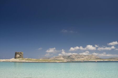 beautiful tropical beach in the Sardegna Island, Italyの写真素材