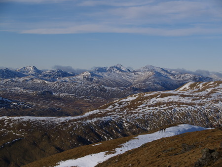 Ben Lomond from Ben Lediの写真素材