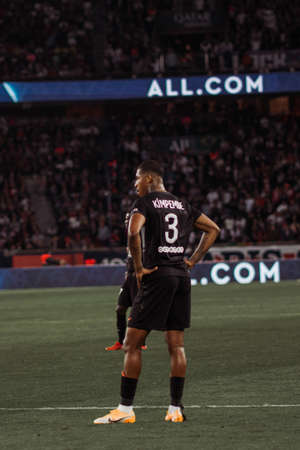 PSG players, some of the best players in the world on the lawn of Parc Des Princesのeditorial素材
