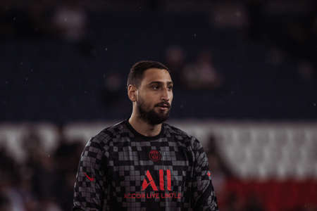 PSG players, some of the best players in the world on the lawn of Parc Des Princesのeditorial素材
