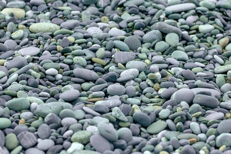 Abstract background with pebbles - round sea stonesの写真素材