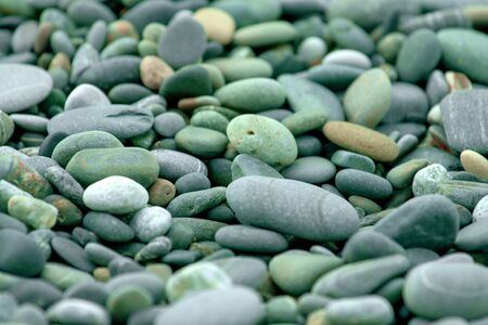 Abstract background with pebbles - round sea stonesの写真素材