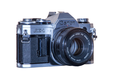 vintage analogue film camera canonのeditorial素材