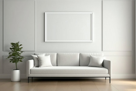 Modern Frame Mockups for Art Prints, Styled Stock Photos, and Photographs, Generative AIの素材