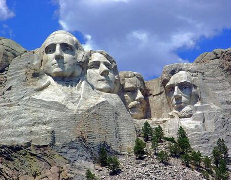 Mount Rushmore monument in South Dakotaのeditorial素材