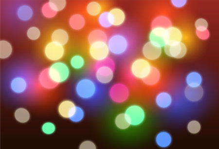 Vector abstract background with colorful blurred lights - disco, celebration, party conceptのイラスト素材