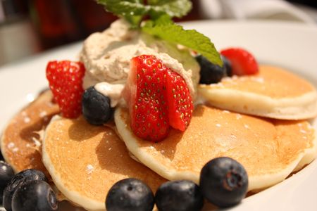 Pancake breakfastの写真素材