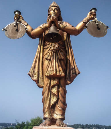 Hindu god statue from nilakanth dham poich Gujaratの写真素材