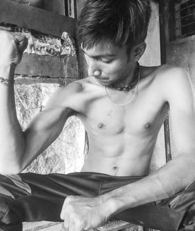 Portrait of a manの写真素材