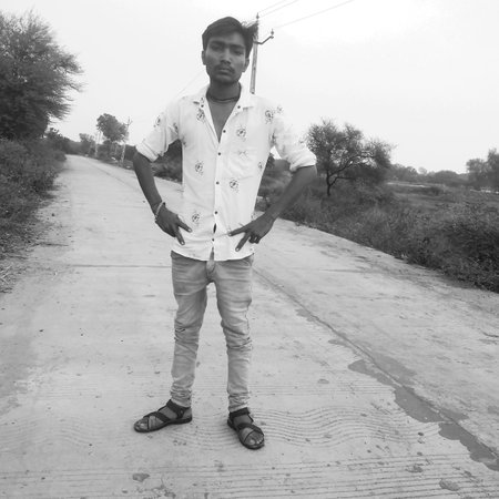 Indian village manの写真素材