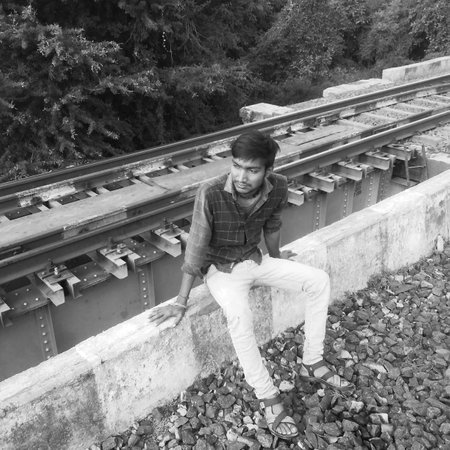 Indian village manの写真素材