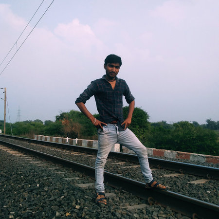 Indian village manの写真素材