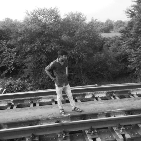 Indian village manの写真素材
