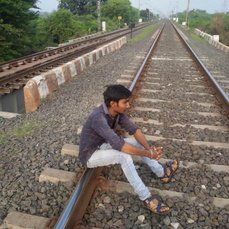 Indian village manの写真素材
