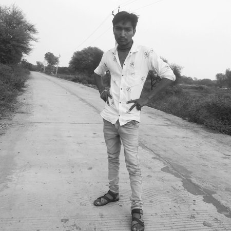 Indian village manの写真素材