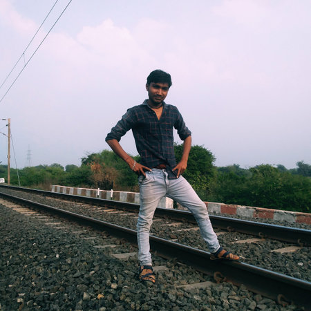 Indian village manの写真素材