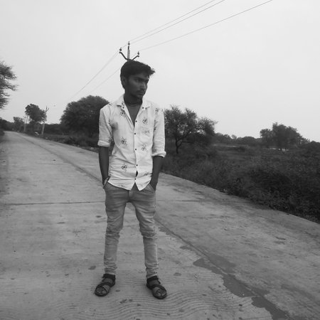 Indian village manの写真素材