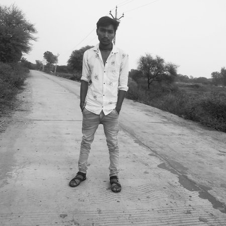 Indian village manの写真素材
