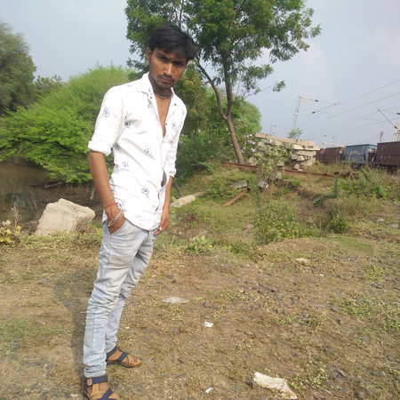 Indian village manの写真素材