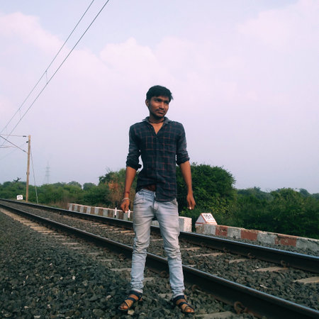 Indian village manの写真素材