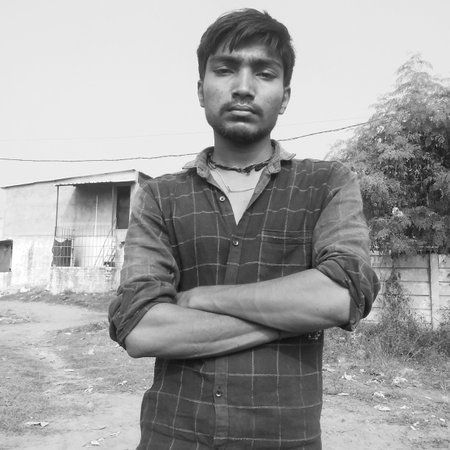 Indian village manの写真素材