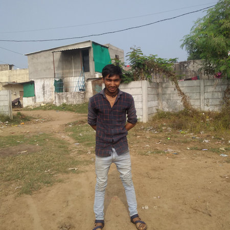 Indian village manの写真素材